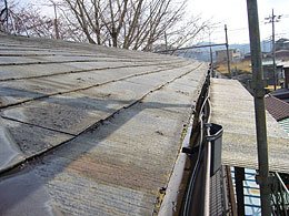 カバー工法：施工前屋根